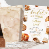 Invitation Déjeuner de mariage avec café et crêpes