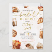Invitation Déjeuner de mariage avec café et crêpes (Devant)