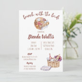 Invitation Déjeuner de mariage avec la mariée (Debout devant)