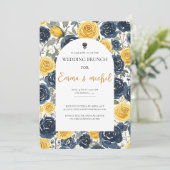 Invitation Déjeuner de mariage blanc (Debout devant)