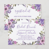 Invitation Déjeuner de mariage élégant avec écriture florale (Devant / Derrière)