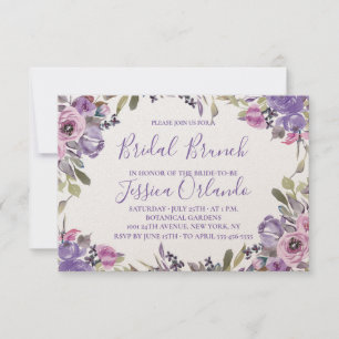 Invitation Déjeuner de mariage élégant avec écriture florale