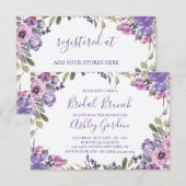 Invitation Déjeuner de mariage élégant avec écriture florale (Devant / Derrière)