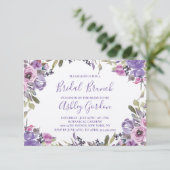 Invitation Déjeuner de mariage élégant avec écriture florale (Debout devant)