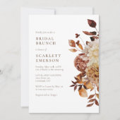 Invitation Déjeuner de mariage élégant d'automne (Devant)