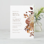 Invitation Déjeuner de mariage élégant d'automne (Debout devant)