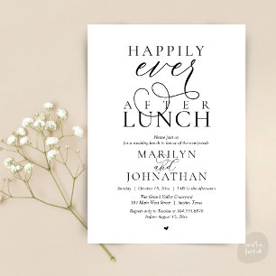 Invitation Déjeuner de mariage Élégant et Heureux pour Toujou