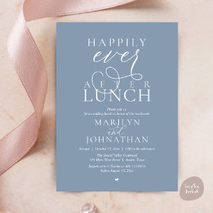 Invitation Déjeuner de mariage Élégant et Heureux pour Toujou