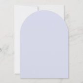 Invitation Déjeuner de mariage floral lilas romantique (Dos)
