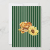 INVITATION DEJEUNER DE MARIÉE TOURNESOL  (Dos)