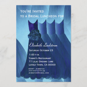 Invitation Déjeuner de mariées jolies serveuses