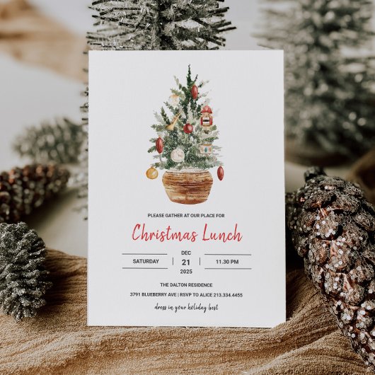 Invitation Déjeuner de Noël