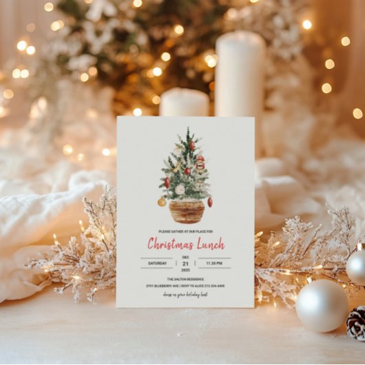 Invitation Déjeuner de Noël