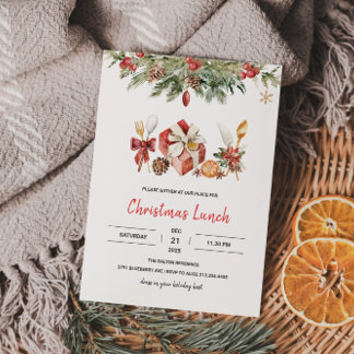 Invitation Déjeuner de Noël
