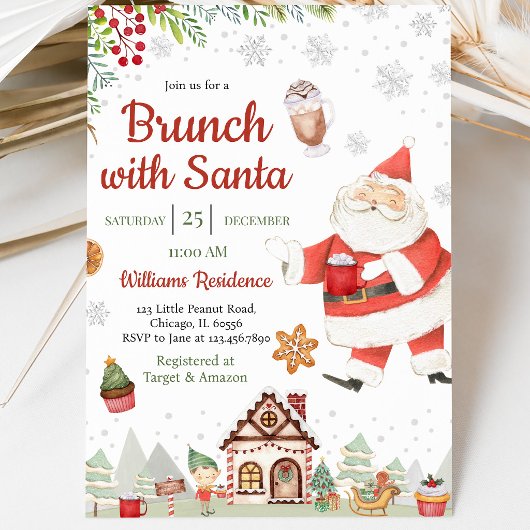 Invitation Déjeuner de Noël avec le Père Noël