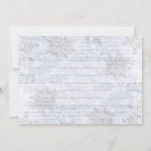 Invitation Déjeuner de Noël de Red Poinsettia Holly (Dos)