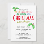 Invitation Déjeuner de Noël en Cristal Blanche Neige Invitati (Devant)