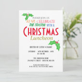 Invitation Déjeuner de Noël en Cristal Blanche Neige Invitati (Debout devant)