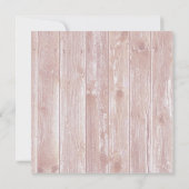 Invitation Déjeuner de Noël Floral Rustique d'hiver (Dos)