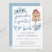 Invitation Déjeuner de Pancakes & Sous-vêtements pour Enterre (Devant / Derrière)