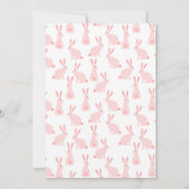 Invitation Déjeuner de Pâques avec un lapin mignon (Dos)
