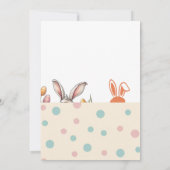 Invitation Déjeuner de Pâques & Chasse aux œufs de Pâques (Dos)