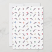 Invitation Déjeuner de Pâques & Chasse aux œufs | Lapin de Wi (Dos)