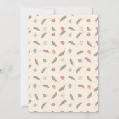 Invitation Déjeuner de Pâques & Chasse aux œufs | Lapin de Wi (Dos)