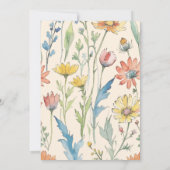 Invitation Déjeuner de Pâques & Chasse aux œufs | Lapin Wildf (Dos)