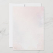 Invitation Déjeuner de Pâques de Lapin de Bébé Rose Clair Mig (Dos)