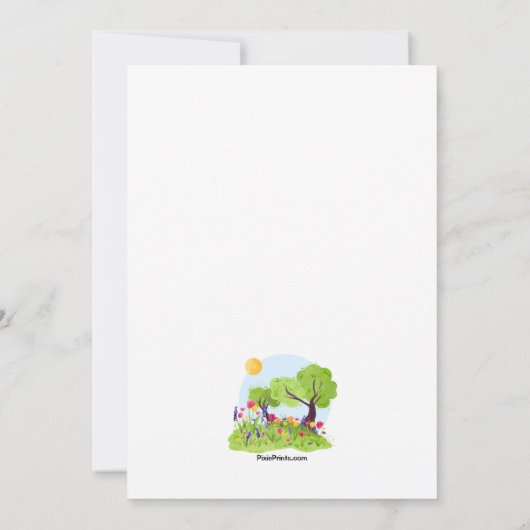 Invitation Déjeuner de printemps (Dos)