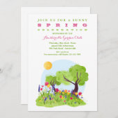 Invitation Déjeuner de printemps (Devant / Derrière)