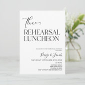 Invitation Déjeuner de répétition Mariage (Debout devant)