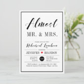 Invitation Déjeuner de répétition Mariage Chic Moderne (Debout devant)