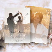 Invitation Déjeuner de répétition Mariage Ombre Photo Bohemia