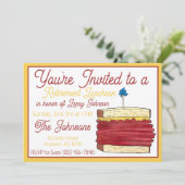 Invitation Déjeuner de retraite Pastrami Sandwich Deli (Debout devant)