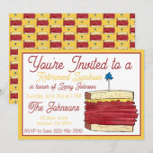 Invitation Déjeuner de retraite Pastrami Sandwich Deli (Devant / Derrière)