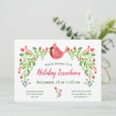 Invitation Déjeuner de vacances ou autre événement cardinal a (Debout devant)