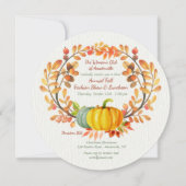 Invitation déjeuner d'éléments d'automne (Devant)