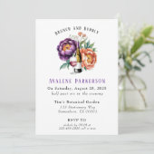 Invitation Déjeuner des femmes d'honneur de Peony Plum et Ora (Debout devant)