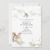 Invitation Déjeuner des servantes de la forêt rustique de l'a (Devant)