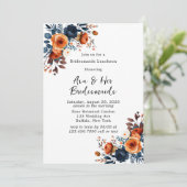 Invitation Déjeuner des servantes de marine Blue and Orange P (Debout devant)