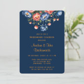 Invitation Déjeuner des servantes de marine et d'orange Peony (Debout devant)