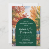 Invitation Déjeuner des servantes Feuilles (Devant)