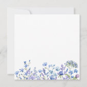 Invitation Déjeuner des servantes Fleurs sauvages de Periwink (Dos)