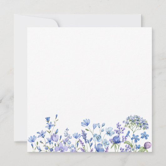 Invitation Déjeuner des servantes Fleurs sauvages de Periwink (Dos)