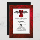 Invitation Déjeuner des servantes Mariages gothiques (Devant / Derrière)