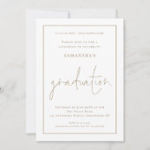 Invitation Déjeuner d'études de fin d'études à la frontière o (Devant)