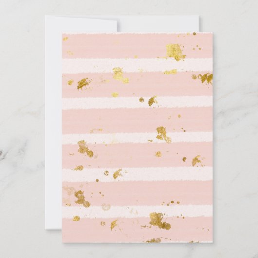 Invitation Déjeuner d'Eucalyptus Rose Arc En Bois (Dos)