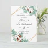 Invitation Déjeuner d'Eucalyptus vert et d'Epouses en coton I (Debout devant)